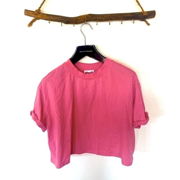Pink t shirt crop top - Picture 2 of 2